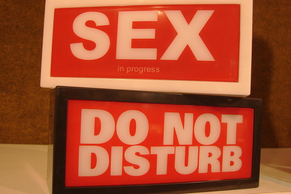 Sex in progress, do not disturb