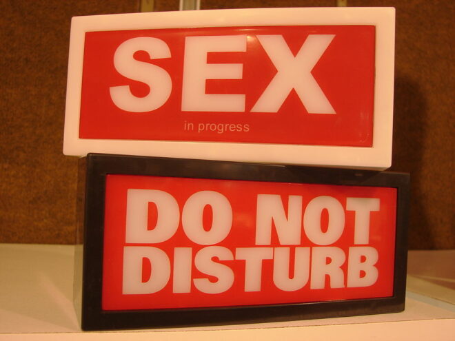 Sex in progress, do not disturb